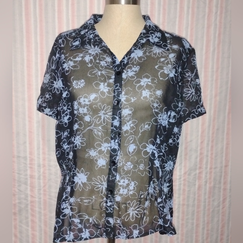5for$12 Sheer Button Up